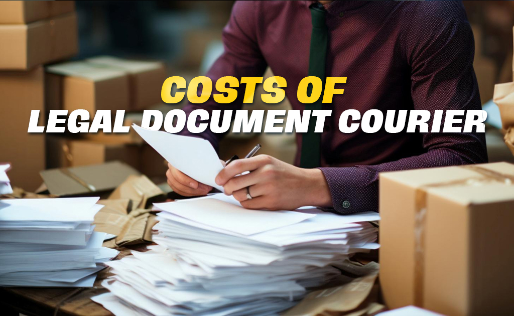 legal document courier price