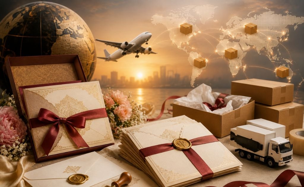 Wedding Card Courier Service to help prevent corner damage, scratches, and moisture during transit.