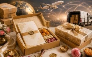 Professional wedding invitation courier service from Chennai with secure domestic and international delivery.
